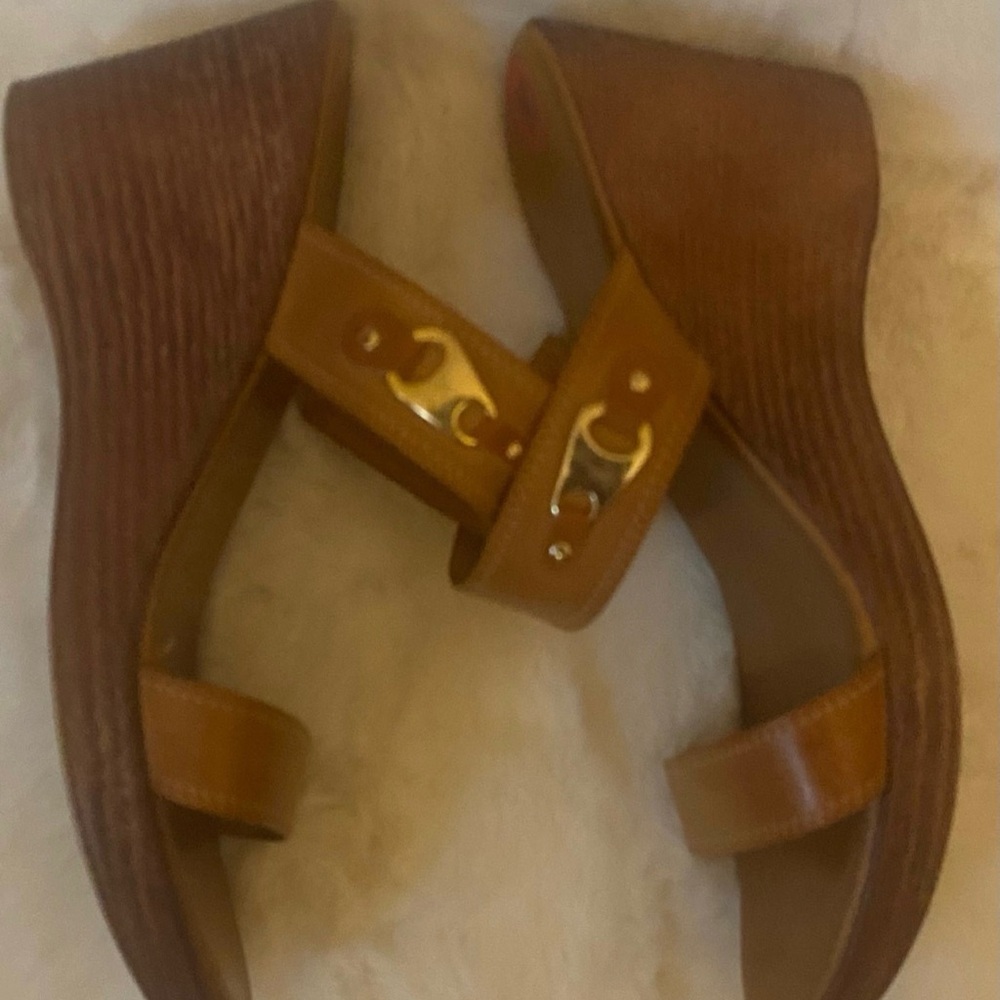 Women, BrownWedge Sandal